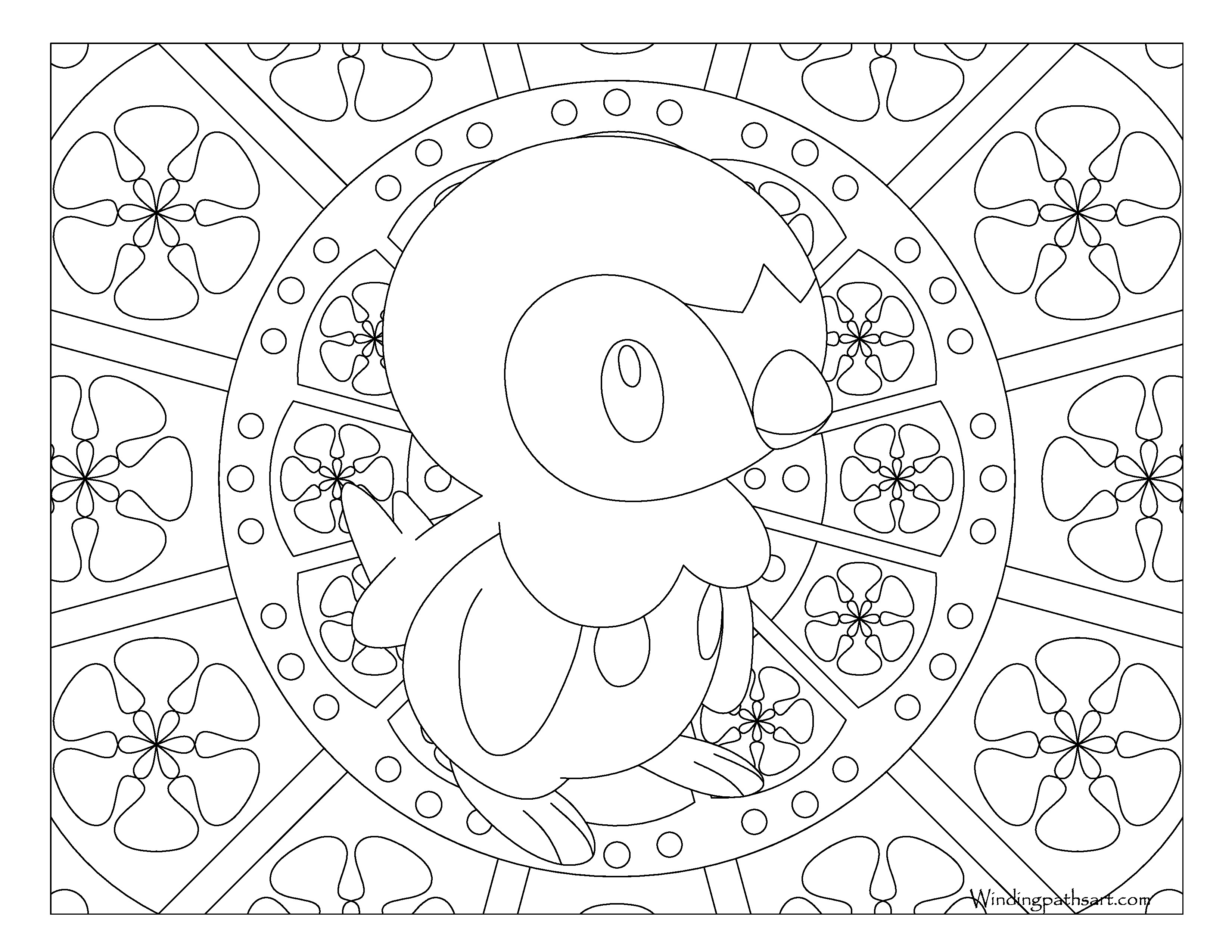 3300x2550 Pokemon Coloring Pages Chimchar Free Draw To Color Ripping Piplup