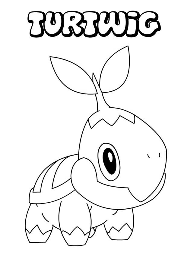 600x849 Pokemon Coloring Pages Turtwig