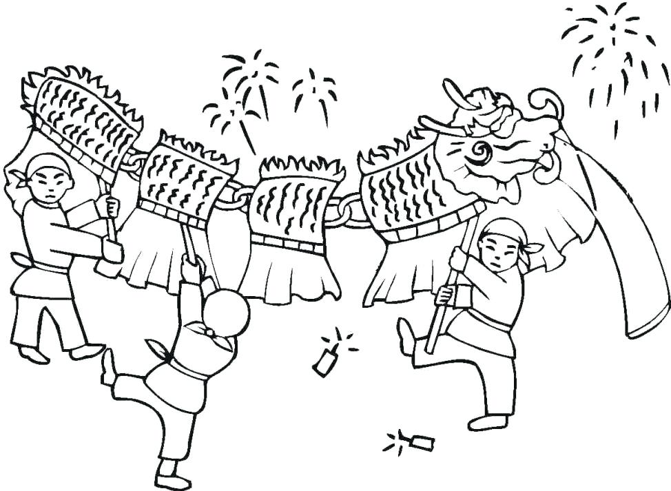 974x713 Chinese Coloring Pages New Year Dragon Coloring Pages Dragon