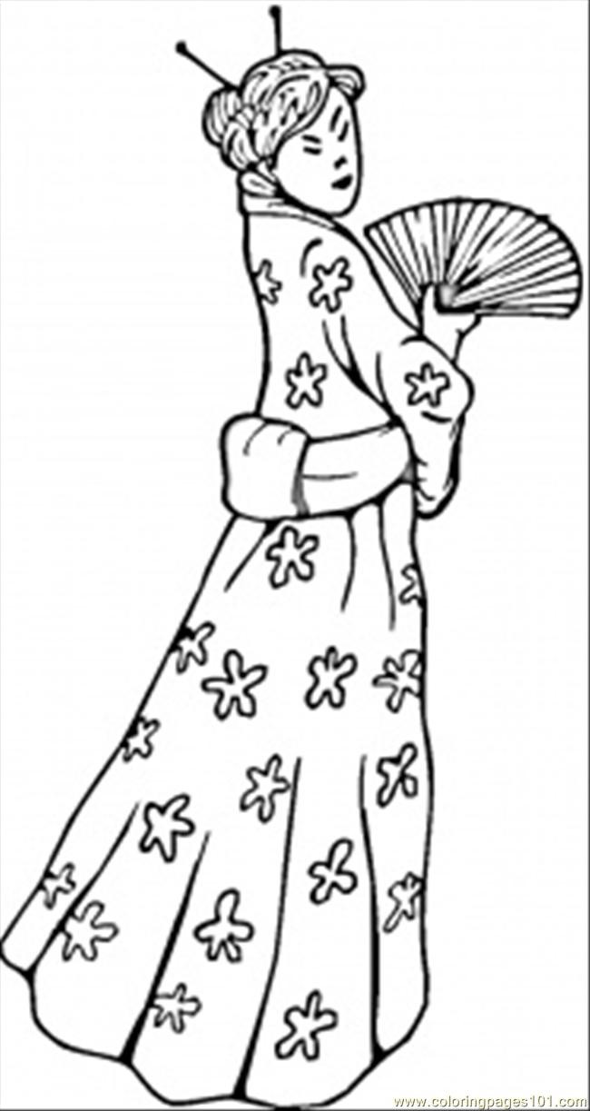 650x1223 Chinese Woman Coloring Page Free China Coloring Pages Chinese