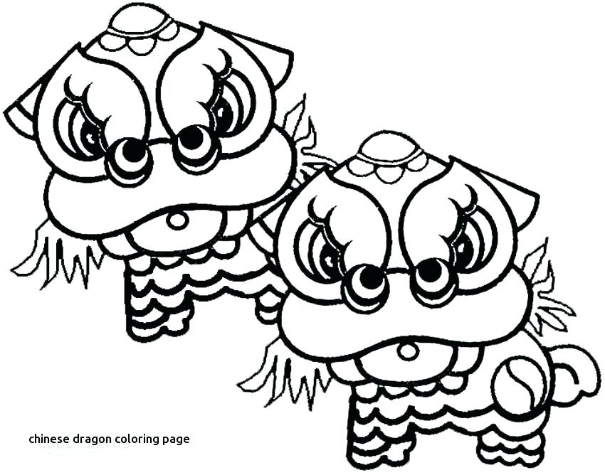 850x668 Chinese New Year Dragon Coloring Page New Year Coloring Pages