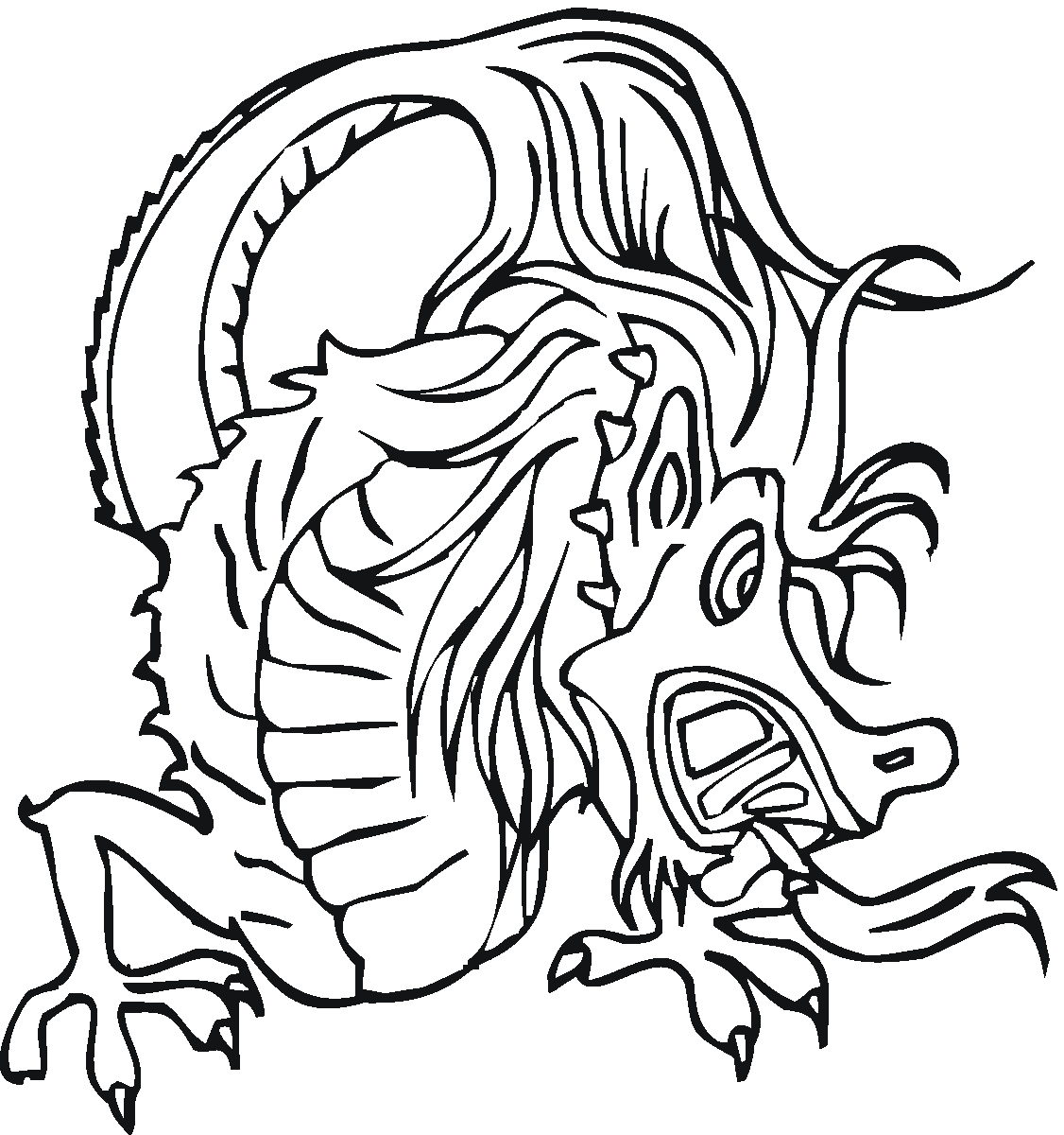 1126x1200 Coloring Pages Dragons New Free Printable Chinese Dragon Coloring