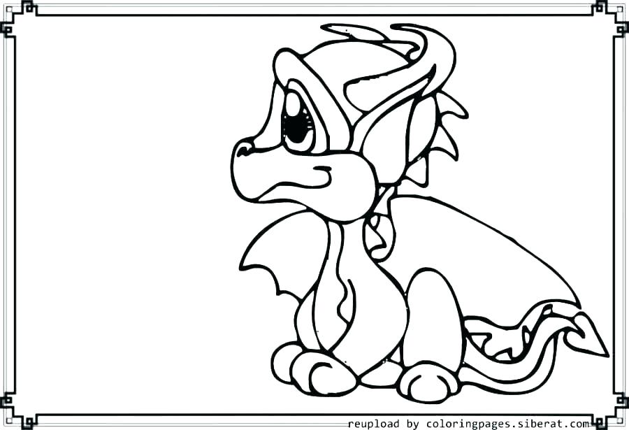 900x615 Dragon Coloring Pages Easy New Year Dragon Coloring Pages