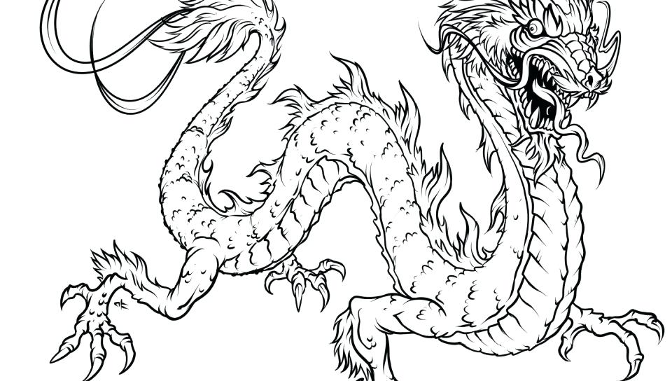 960x544 Dragon Coloring Pages Printable Free Animals Face To Print Unique