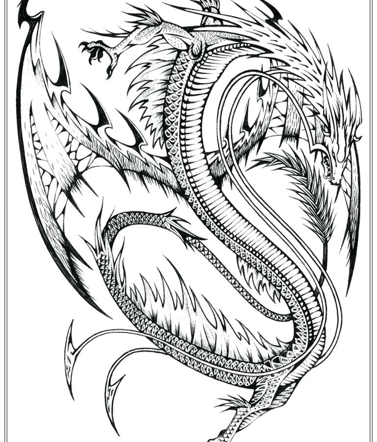 768x900 Real Dragon Coloring Pages Adult Simple Dragon Coloring Pages
