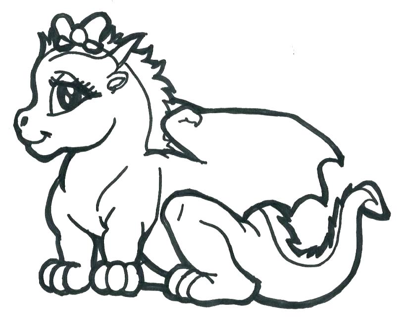 824x670 Dragon Coloring Pages Printable Coloring Sheet Dragon Scary Dragon