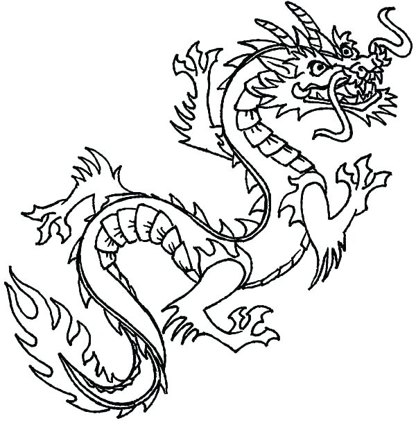 600x610 Free Printable Chinese Dragon Coloring Pages Printable Coloring
