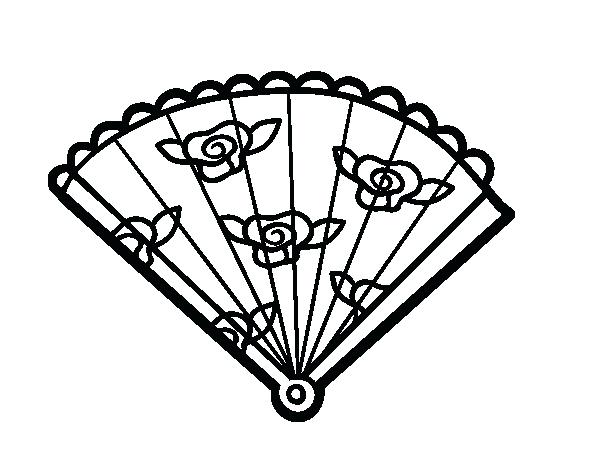 600x470 Fan Coloring Pages Download