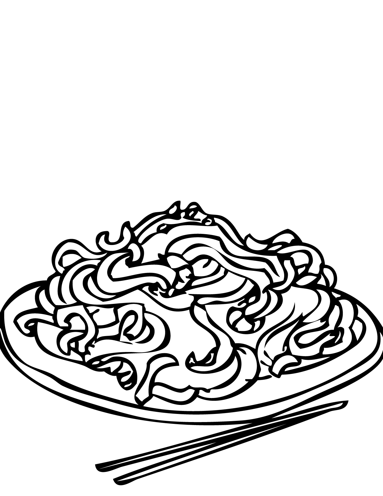 1275x1650 Chow Mein Coloring Page