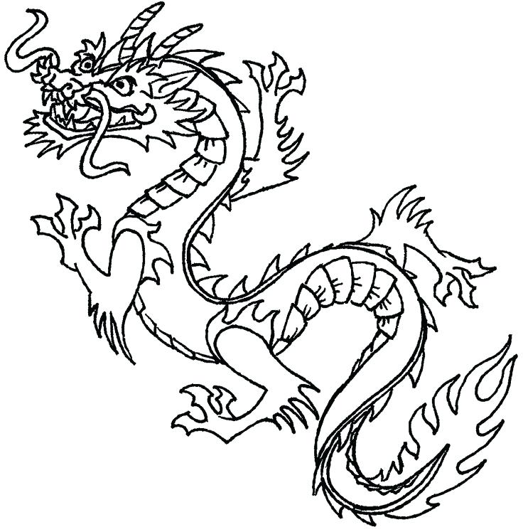736x748 Superb Inspiring Chinese Food Coloring Pages Best Of Dragon Clip