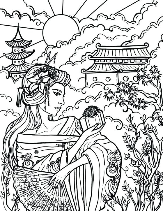 560x724 Chinese Coloring Pages Printable Coloring Page