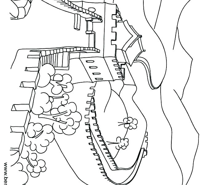 650x600 Chinese Lanterns Coloring Pages