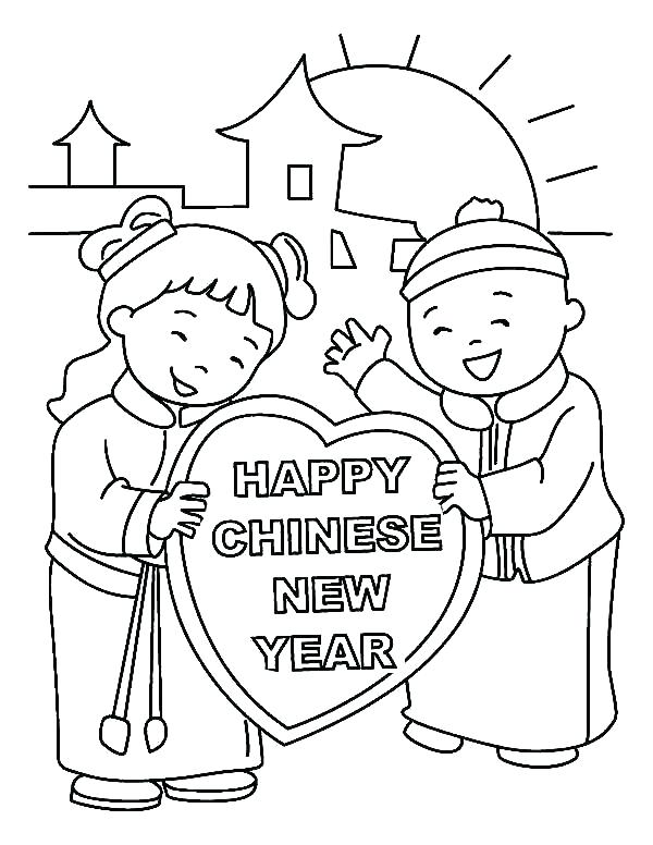 600x776 Printable Chinese New Year Coloring Pages