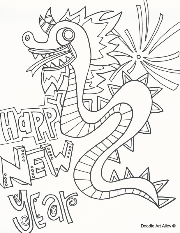 618x800 Chinese New Year Coloring Pages