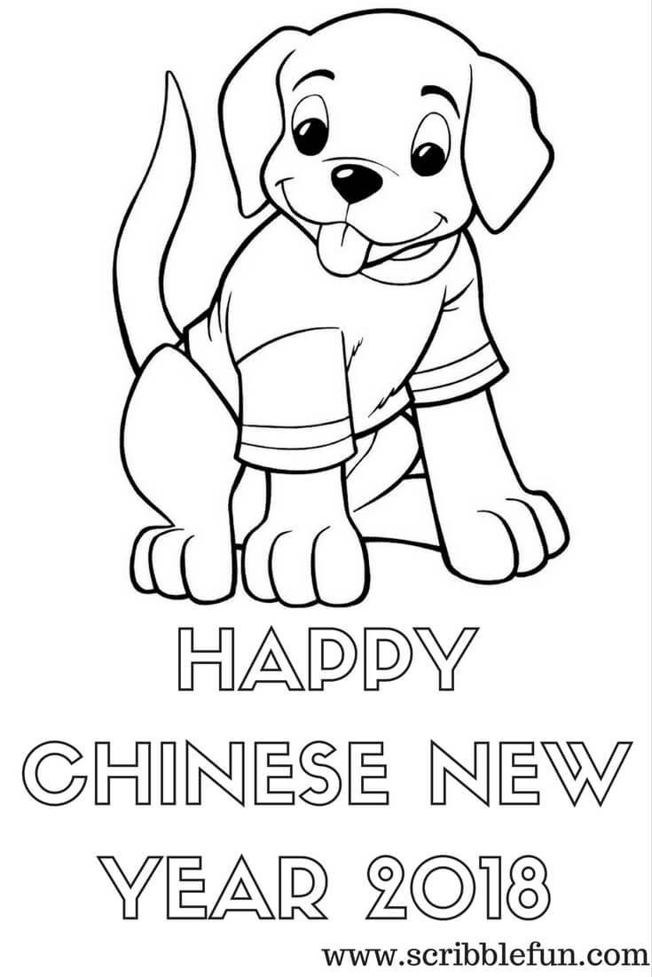 735x1102 Best Printable Chinese New Year Coloring Pict For Zodiac Style