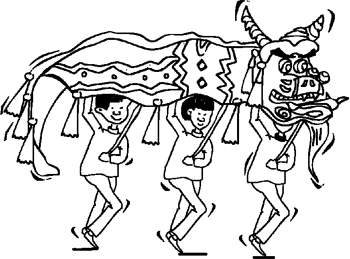 350x259 Printable Chinese New Year Coloring Page