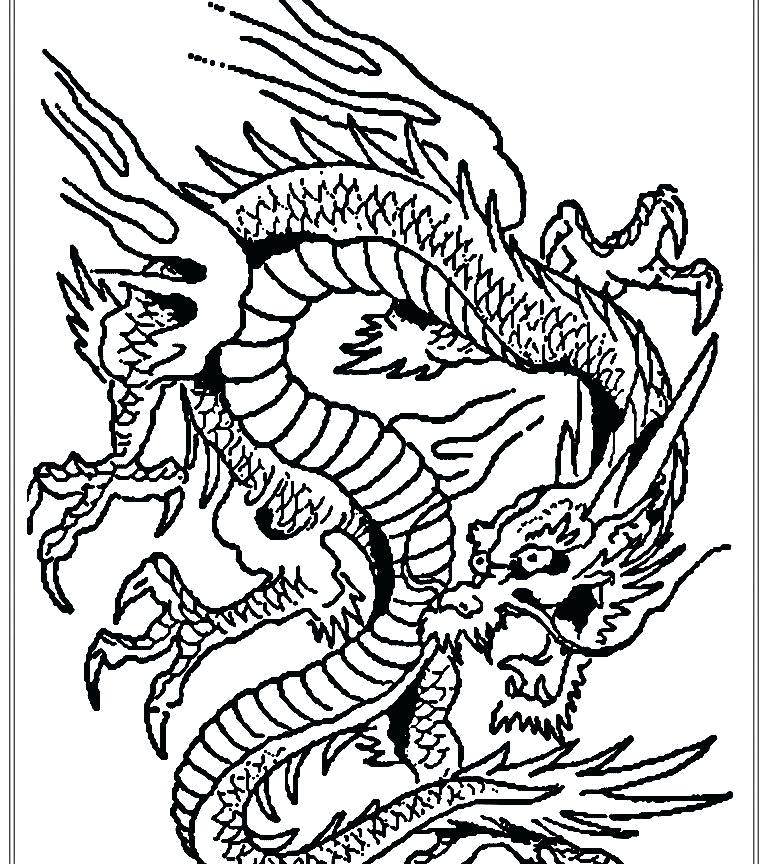 768x864 Chinese New Year Dragon Coloring Page Printable New Year Coloring