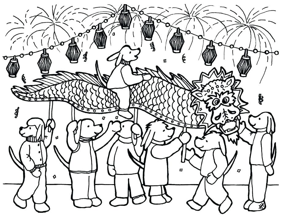 922x703 Chinese New Year Dragon Coloring Pages Or Dragon Clip Art Free