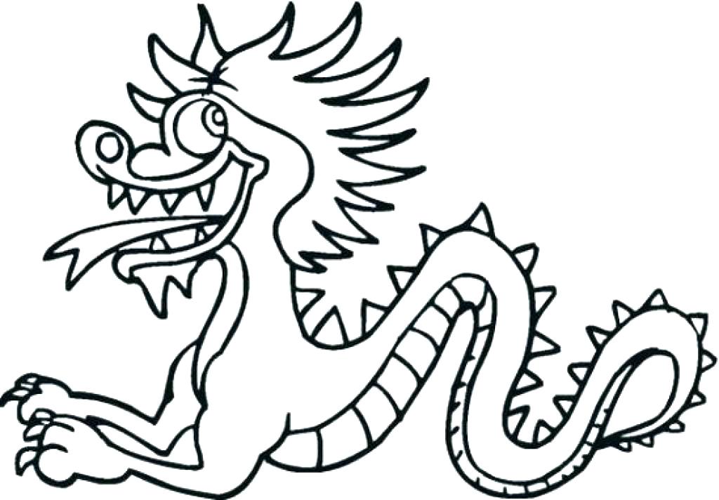 1024x712 New Year Dragon Coloring Page New Year Dragon Coloring Page New