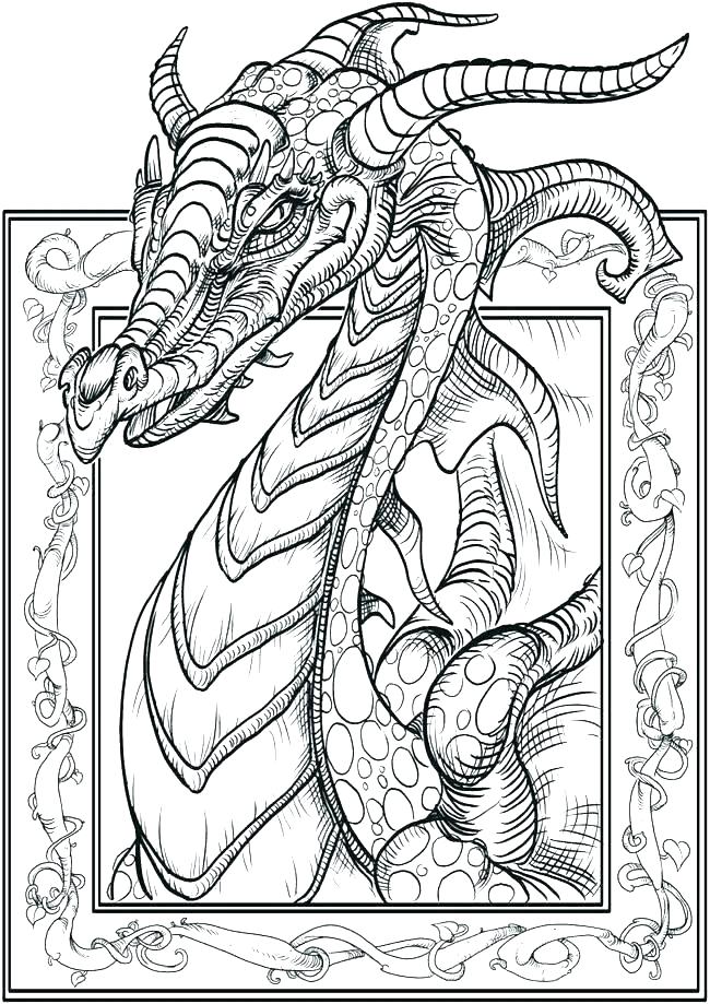650x919 Chinese New Year Dragon Coloring Page New Year Dragon Coloring