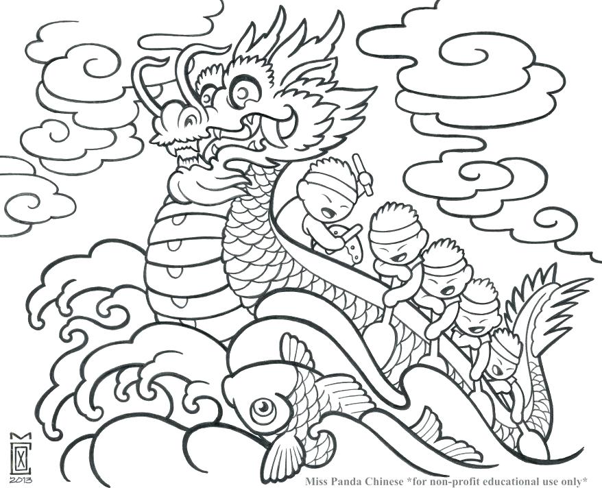 878x715 Chinese Zodiac Coloring Pages Coloring Unusual Design Ideas New