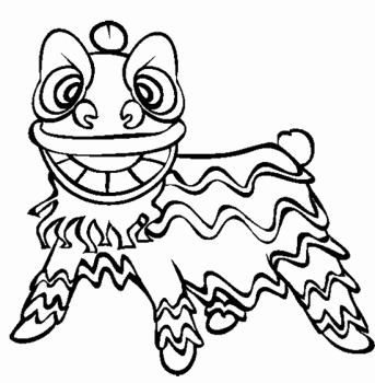 343x350 Coloring Pages For New Years Photos Chinese New Year Lion