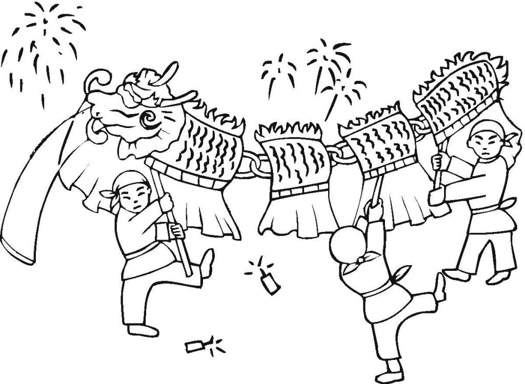 1024x750 Chinese New Year Coloring Pages