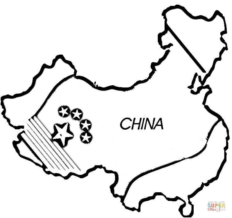 750x703 Crafty Inspiration Chinese Coloring Pages China Free Page Map