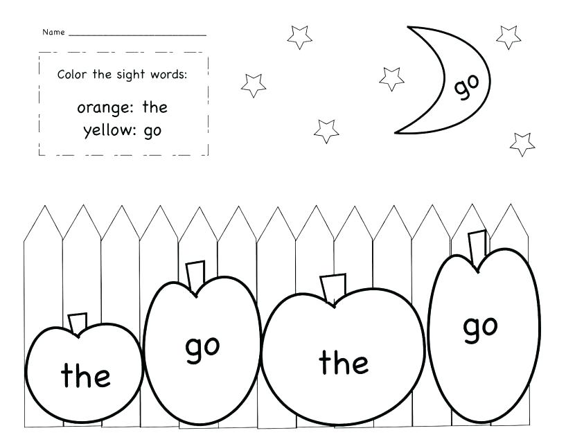 830x641 Sight Word Coloring Page Sight Word Coloring Page Sight Word