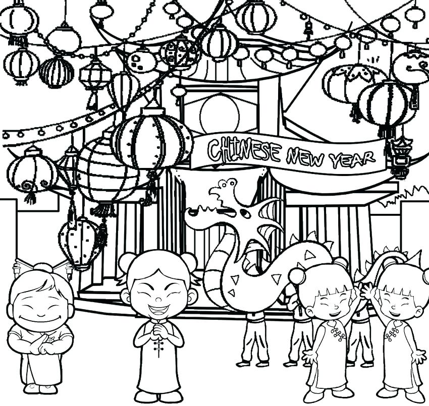 850x805 New Year Coloring Page New Year Coloring Pages For Preschool