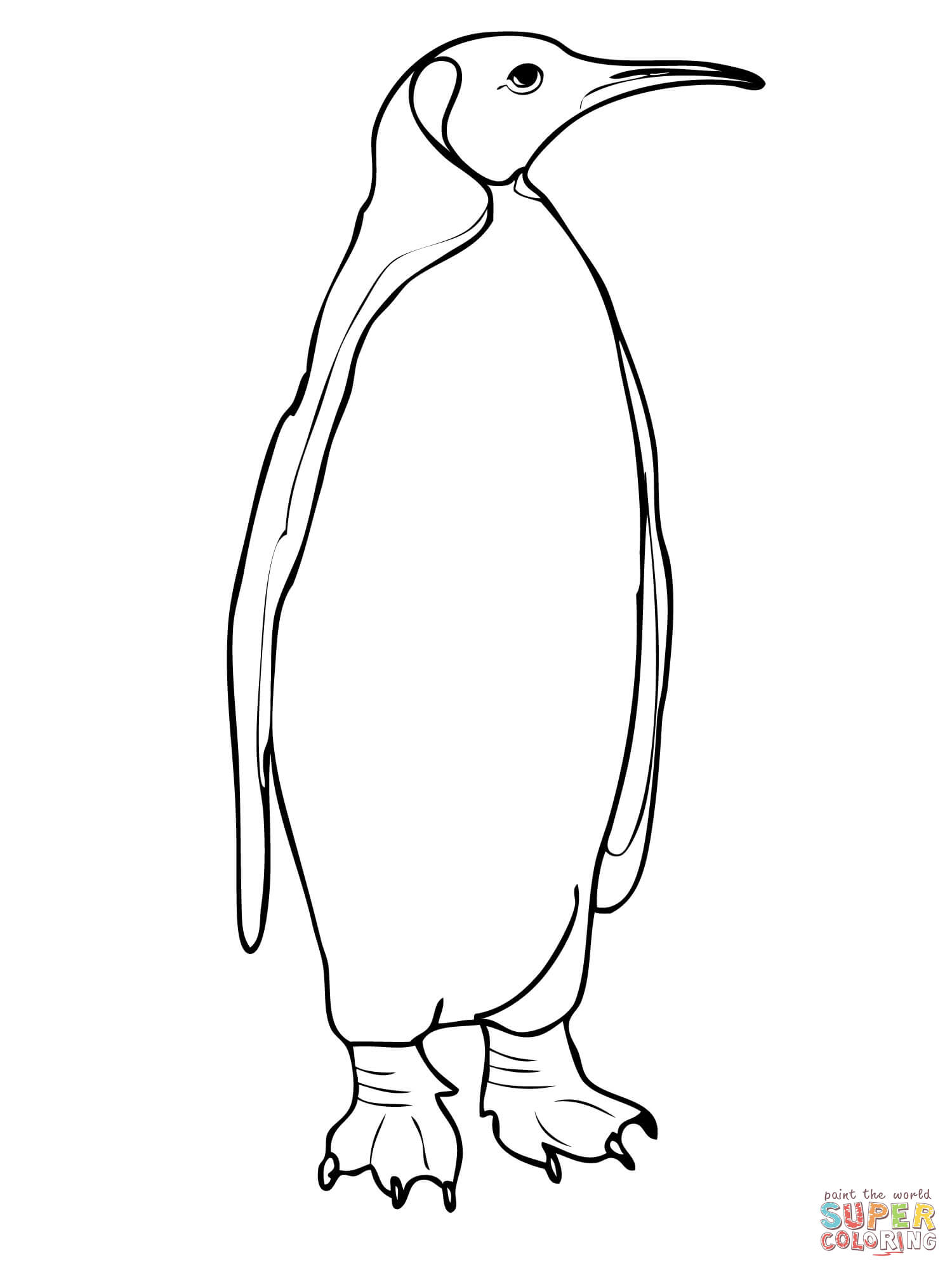 1500x2000 Collection Of Solutions King Penguin Coloring Pages For Penguins