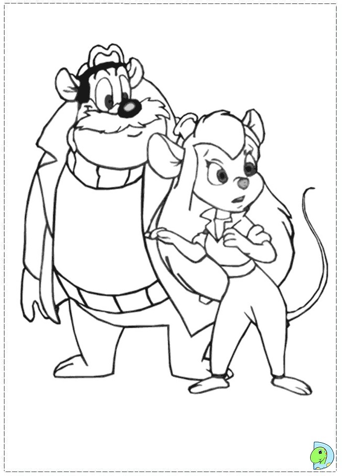 691x960 Chip And Dale Coloring Pages