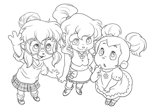 Chipettes Coloring Pages at GetDrawings | Free download