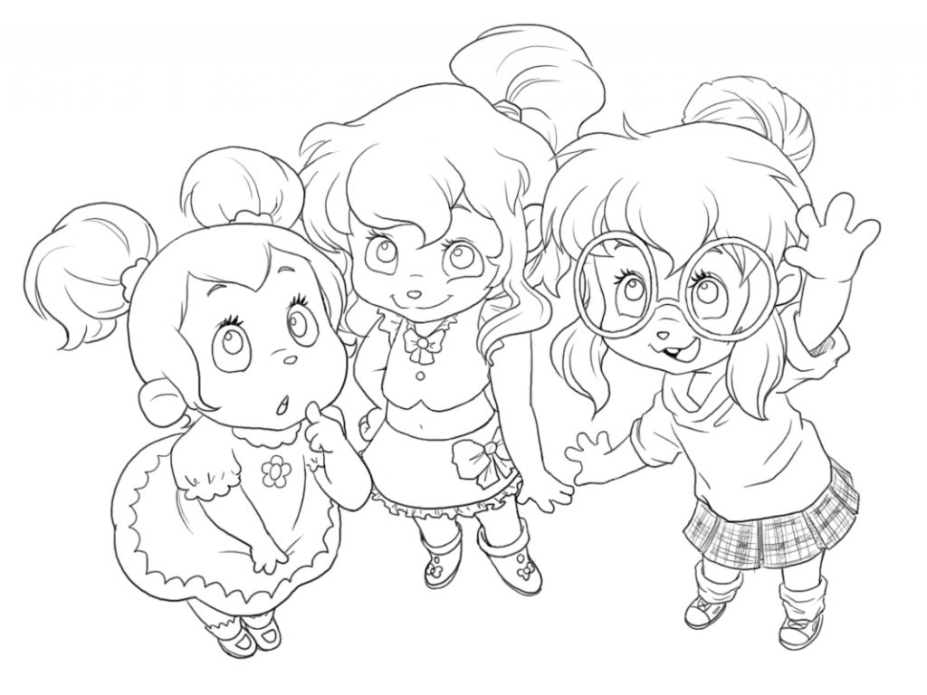 Chipettes Coloring Pages at GetDrawings | Free download