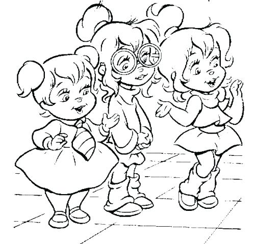 496x479 The Chipettes Coloring Pages