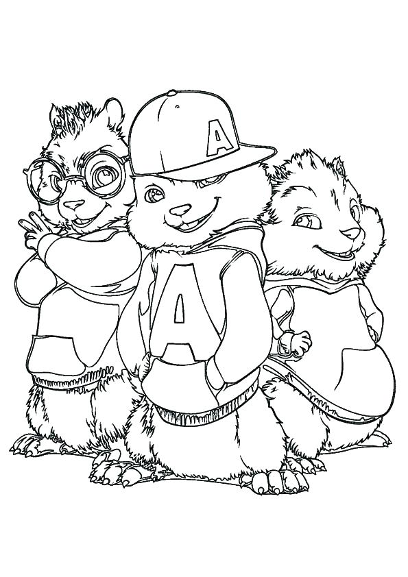 595x842 Chipmunk Pictures To Color Best The Chipmunks Images