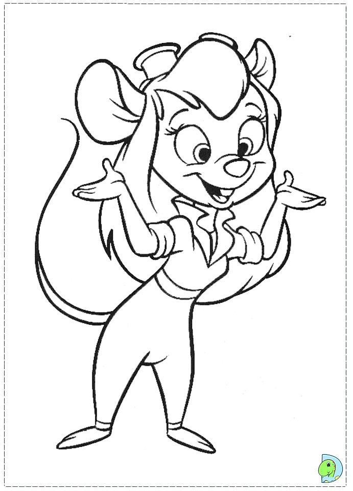 691x960 Free Printable Chip And Dale Coloring Pages Kolorowanki