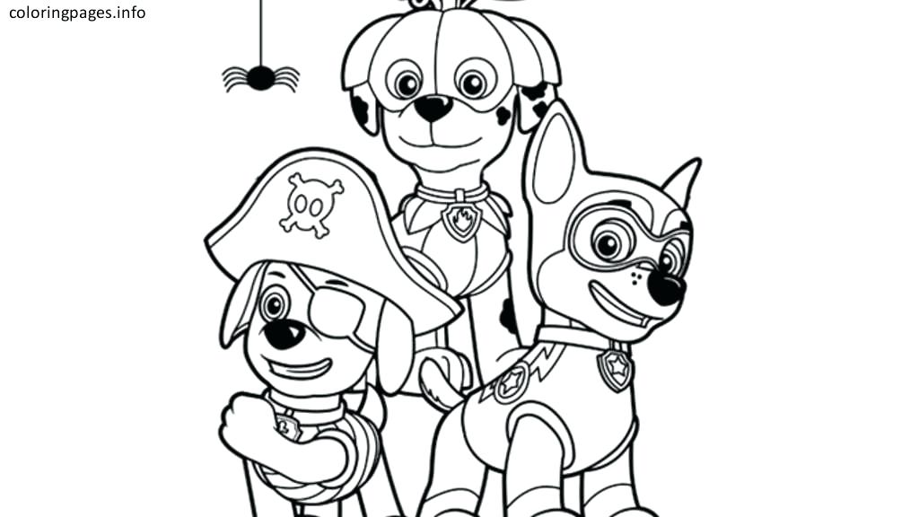 1024x576 Free Halloween Color Pages Good Paw Patrol Coloring Pages For Your