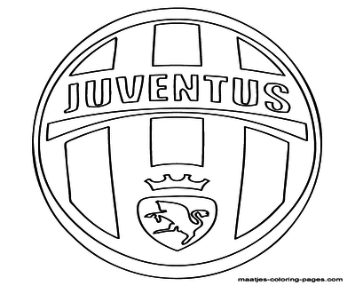 400x322 College Team Logo Coloring Pages Juventus Soccer Page