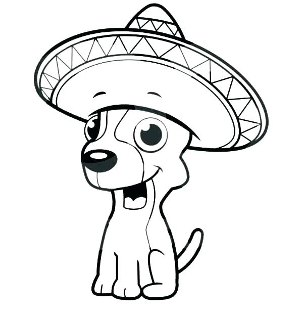 600x627 Chihuahua Coloring Pages Sombrero Ng Sheet Chihuahua Ng Page Free