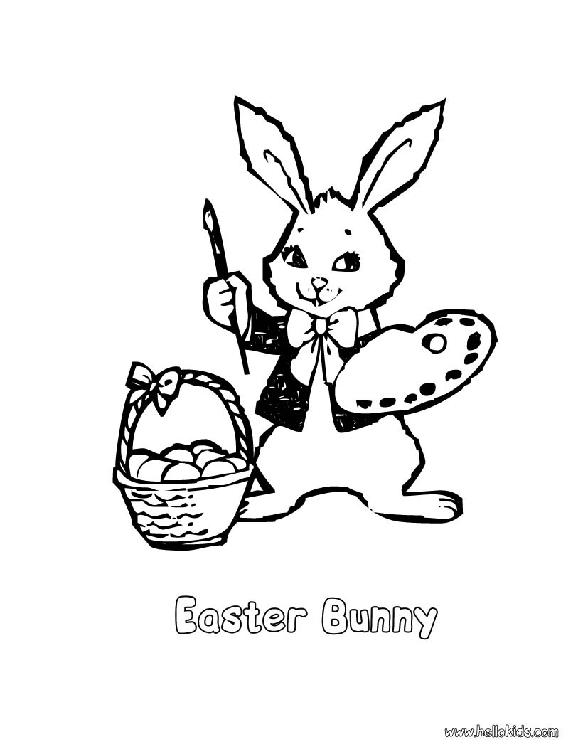 820x1060 Chocolate Bunny For Easter Coloring Pages