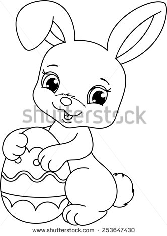 332x470 Baby Easter Bunny Coloring Pages Happy Easter