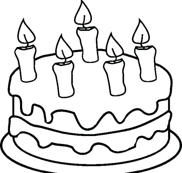 600x571 Cupcake Coloring Pages Coloring Page Cake Candle Coloring Page