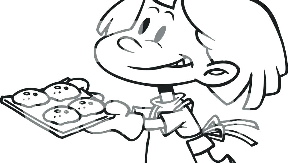 960x544 Funky Chocolate Chip Cookie Coloring Page Picture Collection
