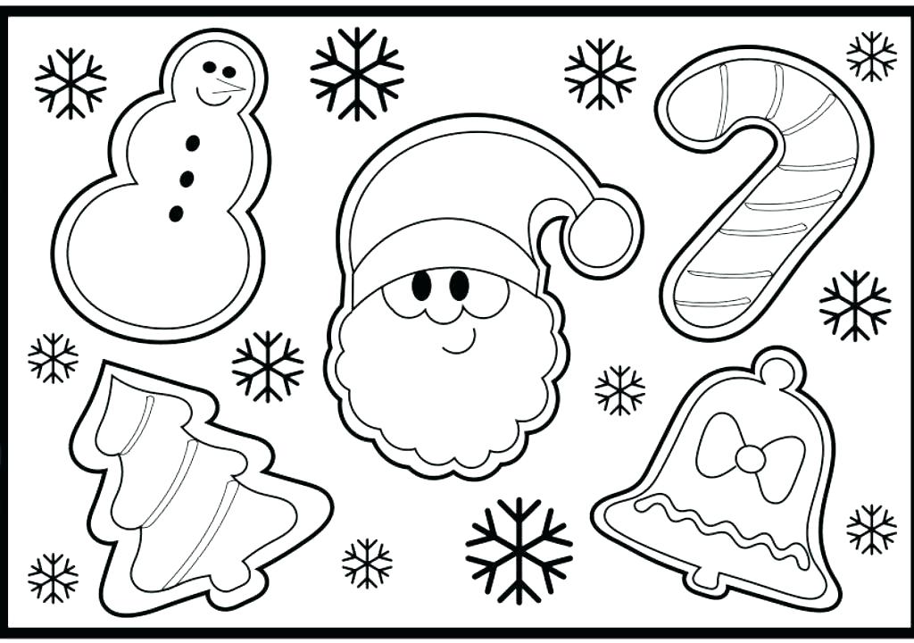 1024x720 Christmas Cookie Coloring Pages