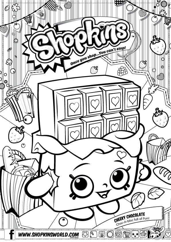595x842 Shopkins Coloring Pages Season Cherry Chocolate Shopkins Party