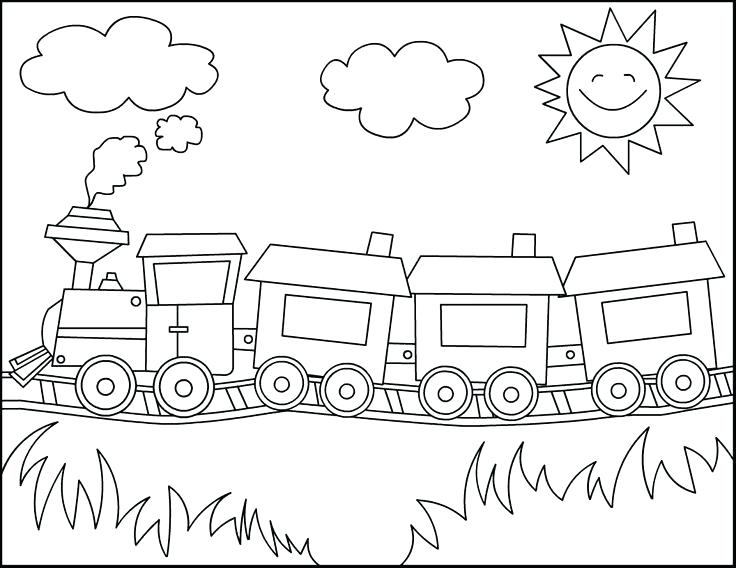 736x568 Choo Choo Train Coloring Pages Train Kids Coloring To Train