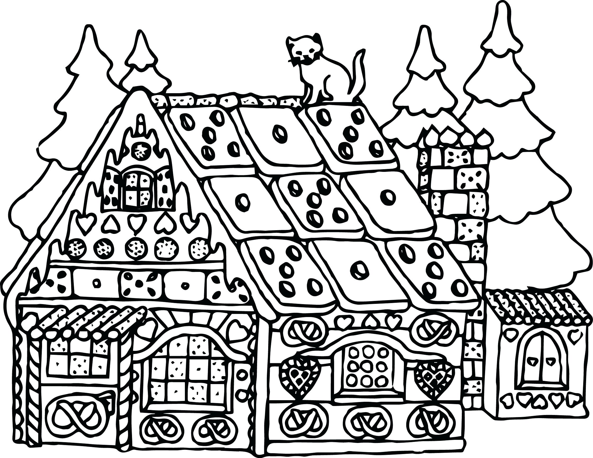 2242x1735 Coloring Pages Household Items Mesmerizing Houses Free House