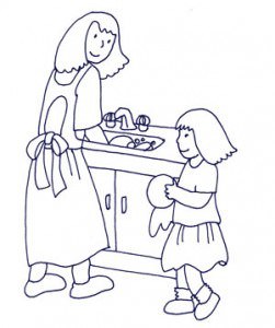 251x300 House Chores Coloring Pages