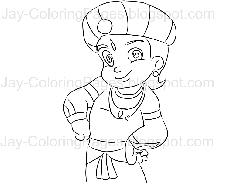 800x609 Jayline Art, Coloring Pages, Pencil Drawings Gallery Chota Bheem